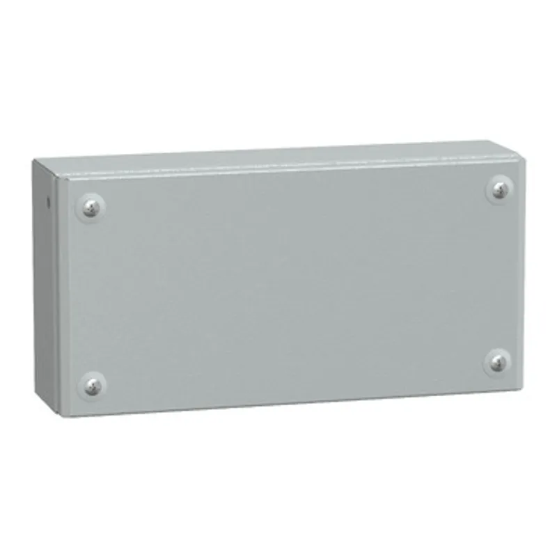 Metal industrial box plain door H200xW300xD80 IP66 IK10 RAL 7035 — photo 1 of 4