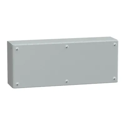 Metal industrial box plain door H200xW500xD120 IP66 IK10 RAL 7035