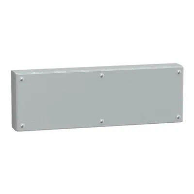 Metal industrial box plain door H200xW600xD80 IP66 IK10 RAL 7035