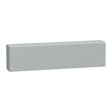 Metal industrial box plain door H200xW800xD120 IP66 IK10 RAL 7035 — photo 1 of 3