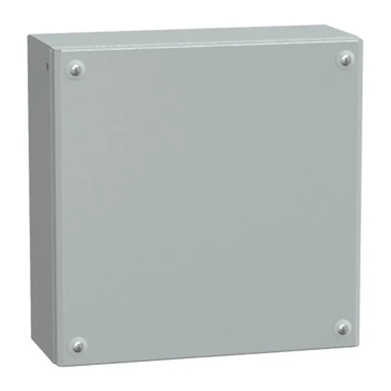 Metal industrial box plain door H300xW300xD120 IP66 IK10 RAL 7035 — photo 1 of 4