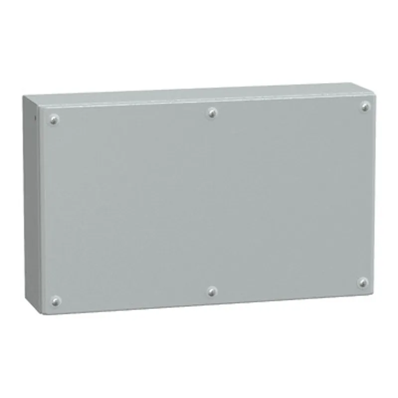 Metal industrial box plain door H300xW500xD120 IP66 IK10 RAL 7035 — photo 1 of 4