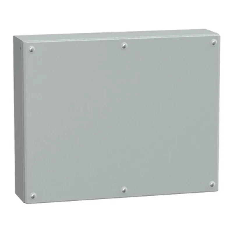 Metal industrial box plain door H400xW500xD120 IP66 IK10 RAL 7035 — photo 1 of 4