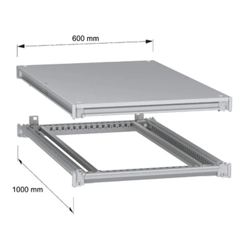 Bottom and top frame, PanelSeT SFN, for electrical enclosure W600 D1000mm, roof included — photo 2 of 7
