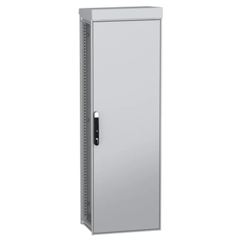 Outdoor floor standing modular electrical enclosure;PanelSeT SFN;decarbonized steel;1800X600X400mm;IP55;RAL7035 — photo 1 of 4