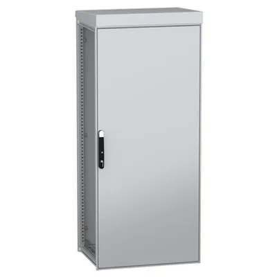 Schneider Electric NSYSFNHD18860 – Outdoor floor standing modular electrical enclosure;PanelSeT SFN;decarbonized steel;1800x800x600mm;IP55;RAL7035