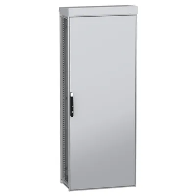 Schneider Electric NSYSFNHD20840 – Outdoor floor standing modular electrical enclosure;PanelSeT SFN;decarbonized steel;2000x800x400mm;IP55;RAL7035