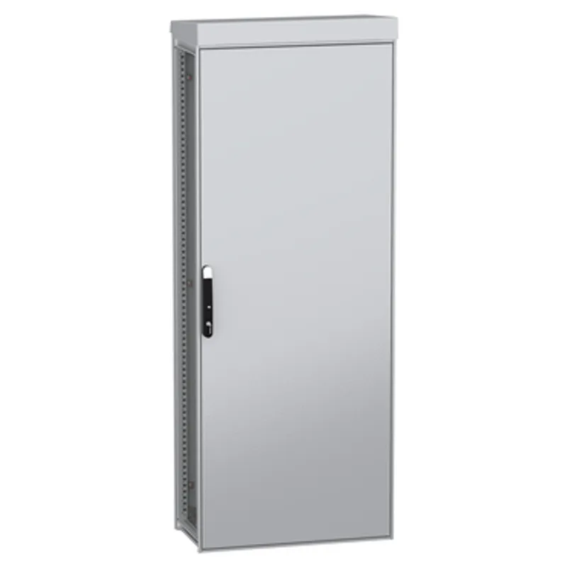 Outdoor floor standing modular electrical enclosure;PanelSeT SFN;decarbonized steel;2000x800x400mm;IP55;RAL7035 — photo 1 of 4