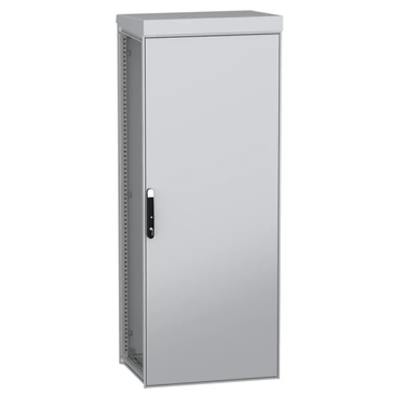 Outdoor floor standing modular electrical enclosure;PanelSeT SFN;decarbonized steel;2000x800x600mm;IP55;RAL7035 — photo 1 of 4