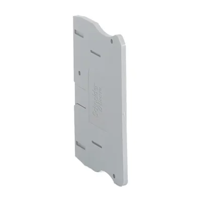 Cover plate, Linergy TR, 10mm² cable section, 2pts, for push-in term NSYTRP102, grey