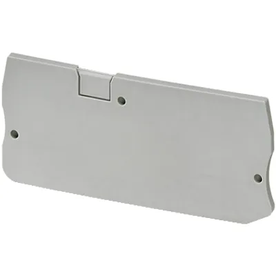 Cover plate, Linergy TR, 2.2mm width, 3 points, for push-in terminals NSYTRP43, grey, Set of 50