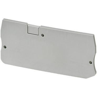 Cover plate, Linergy TR, 2.2mm width, 3 points, for push-in terminals NSYTRP43, grey, Set of 50