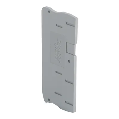 Cover plate, Linergy TR, 6mm² cable section, 3pts, for push-in term NSYTRP63, grey