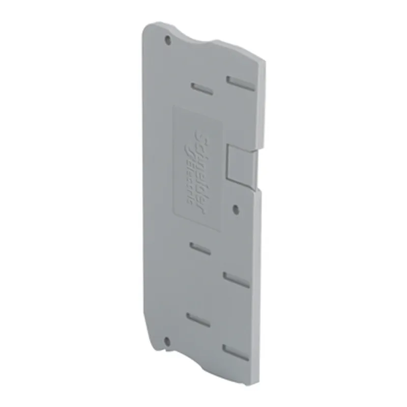 Cover plate, Linergy TR, 6mm² cable section, 3pts, for push-in term NSYTRP63, grey