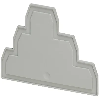 Cover plate, Linergy TR, 2.2mm width, 3 level, 6 points, for push-in terminals NSYTRP26T, grey, Set of 50