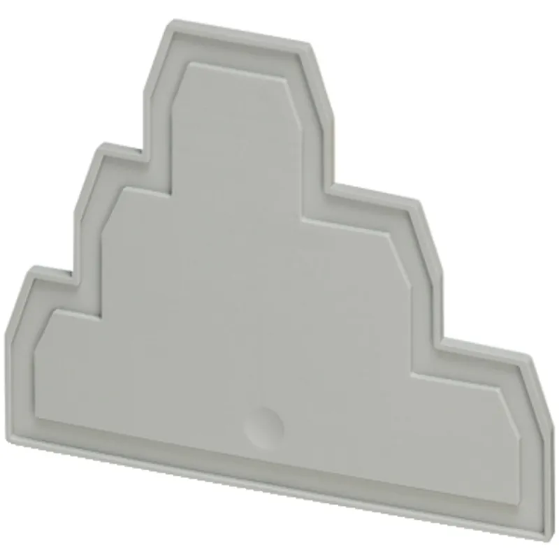 Cover plate, Linergy TR, 2.2mm width, 3 level, 6 points, for push-in terminals NSYTRP26T, grey, Set of 50