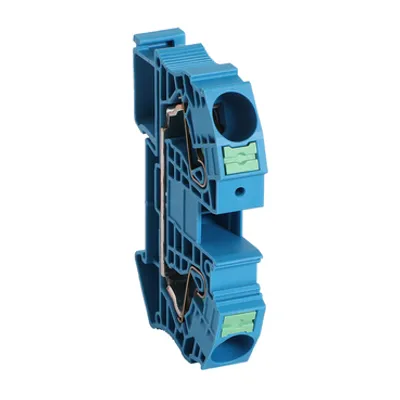 Terminal block, Linergy TR, push-in type, feed through, 2pts, 16mm², blue.