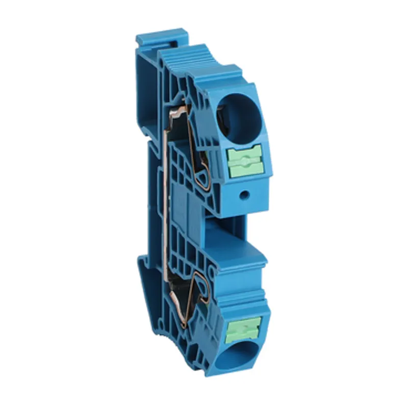 Terminal block, Linergy TR, push-in type, feed through, 2pts, 16mm², blue.