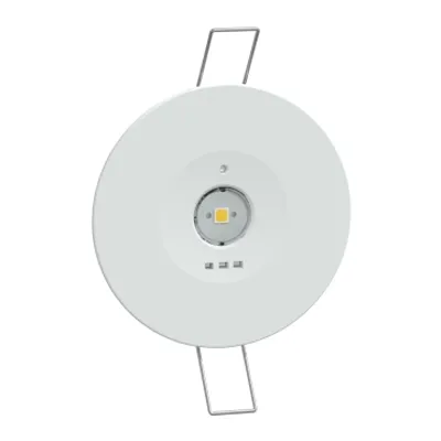 Emergency luminaire, Exiway Smartbeam Control, recessed, open area, 200lm, IP42, white