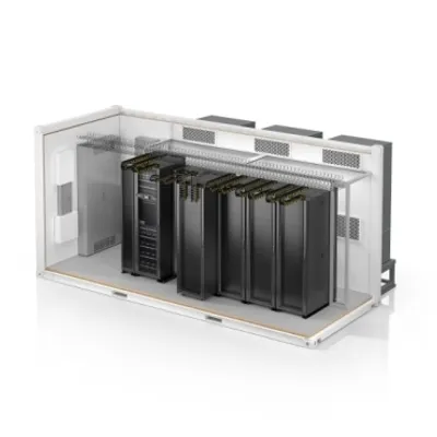 All In One ISO Container 25kW 5rack Wall Mount DX 208V