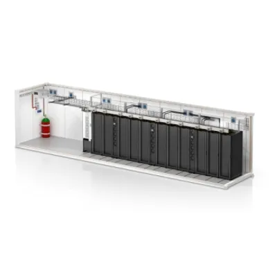 All In One ISO Container 38kW 11 rack InRow DX 400V
