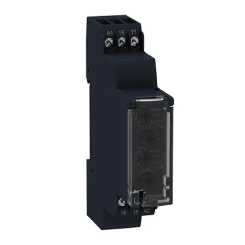 single function relay, Harmony Timer Relays, 8A, 1CO, 0,1s..100h, asymmetrical flashing, 12V AC DC — photo 1 of 3
