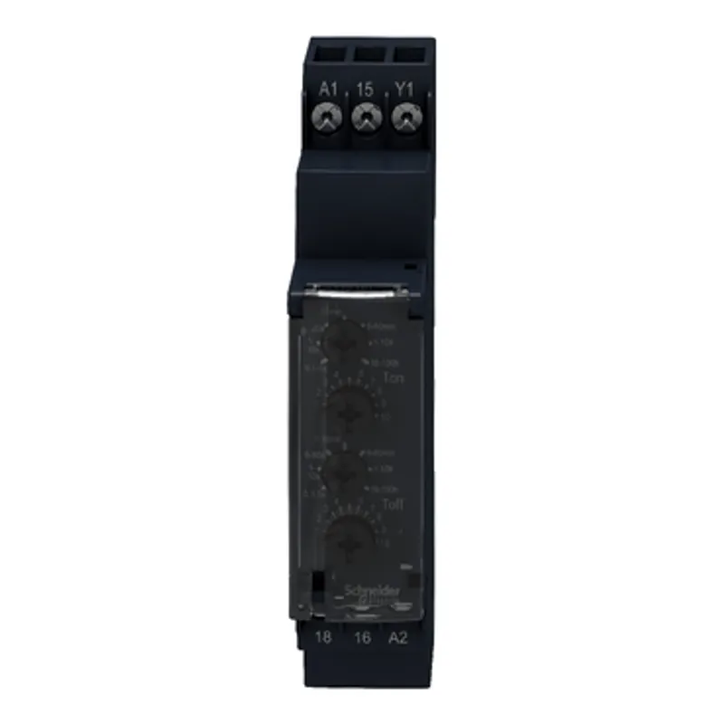 dual function relay, Harmony Timer Relays, 8A, 1CO, 1s..100h, asymmetrical flashing, 24V DC or 24...240V AC DC — photo 8 of 12