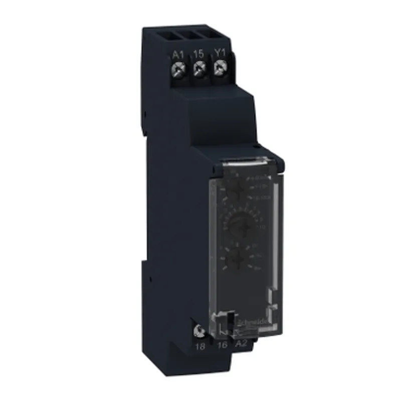 multifunction relay, Harmony Timer Relays, 8A, 1CO, 0.1s..10 h, power on delay, symmetrical flashing, 24V DC or 24...240V AC DC — photo 1 of 12