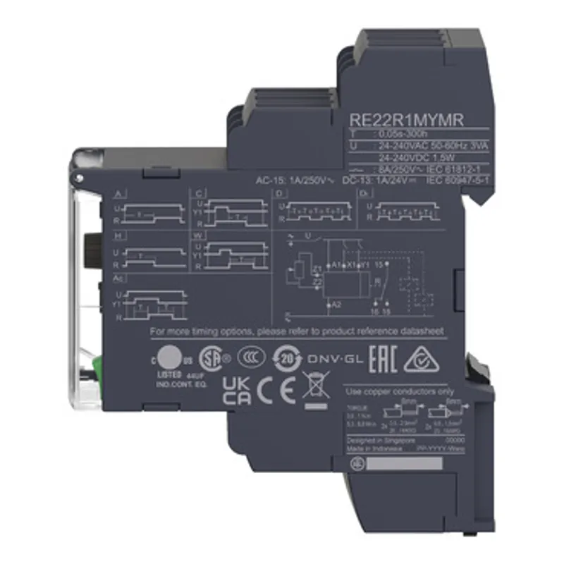multifunction relay, Harmony Timer Relays, 8A, 1 CO, 0.05sâ€¦300h, symmetrical flashing, 24...240V AC DC — photo 8 of 11