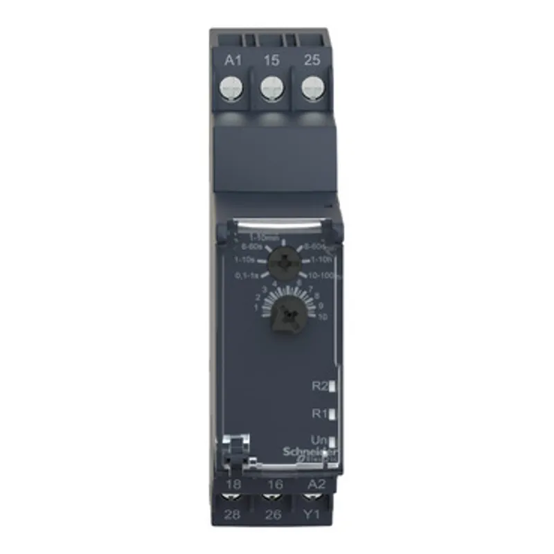 dual function relay, Harmony Timer Relays, 8A, 2CO, 0.1sâ€¦100h, power on delay, screw connectors, 24V DC  or 24...240V AC DC — photo 6 of 11