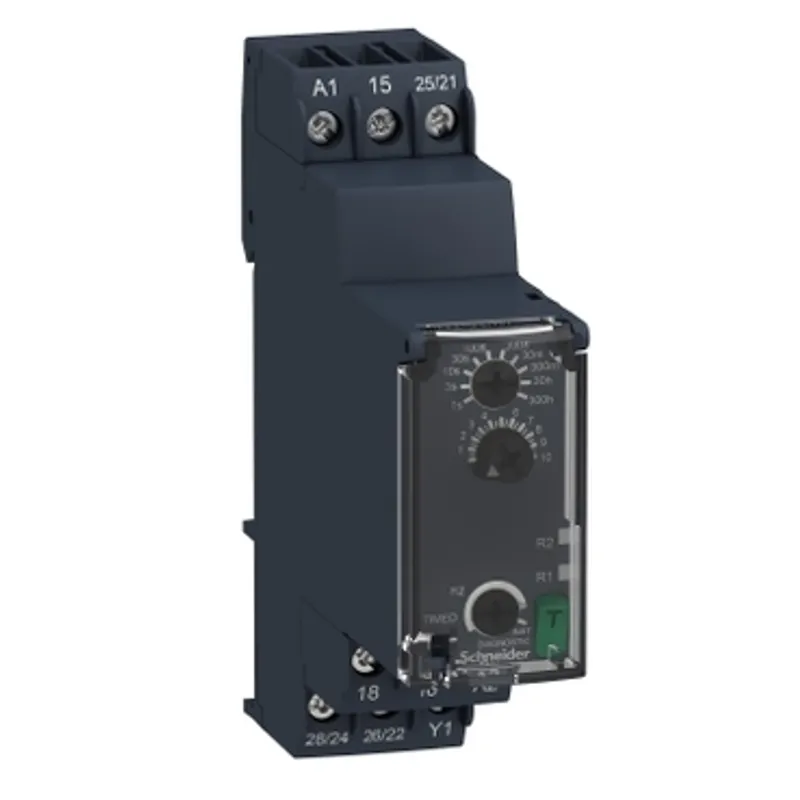 single function relay, Harmony Timer Relays, 8A, 2CO, 0.05s...300h, off delay, 24...240V AC DC — photo 1 of 11