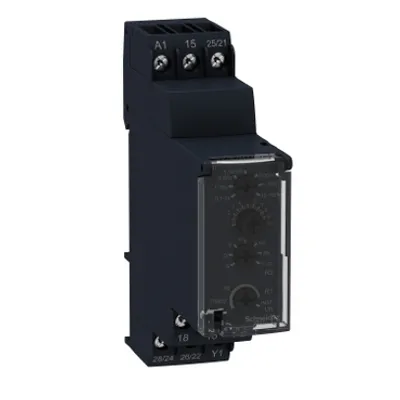 multifunction relay, Harmony Timer Relays, 8A, 2CO, 0.1s…100h, bistable, 24V DC or 24...240V AC DC