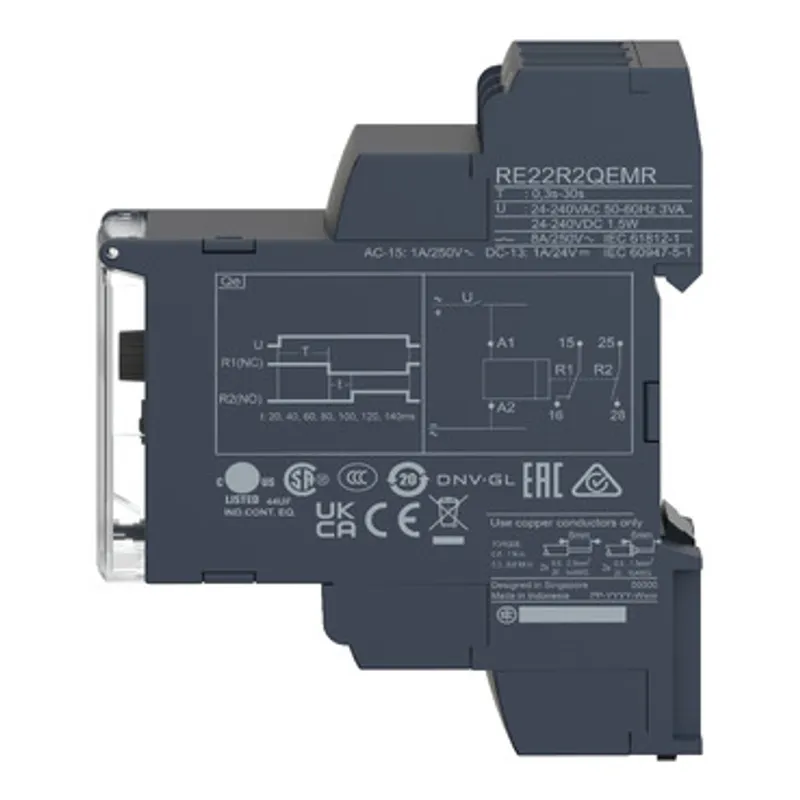 single function relay, Harmony Timer Relays, 8A, 2CO, 0.3sâ€¦30s, star delta, 24...240V AC DC — photo 8 of 11