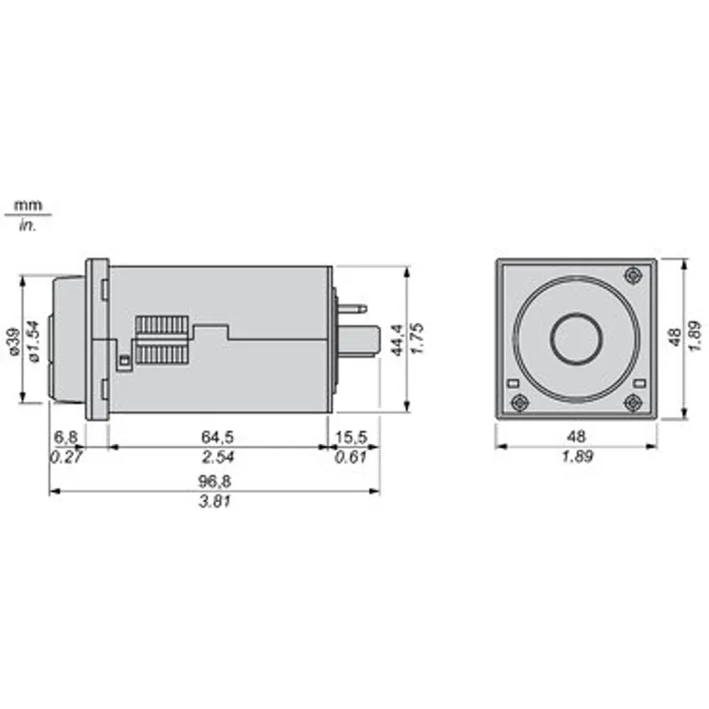 multifunction relay, Harmony Timer Relays, 5A, 1CO+1CO timed, 0.02s...300h, time delay, 24...240V AC DC — photo 2 of 6