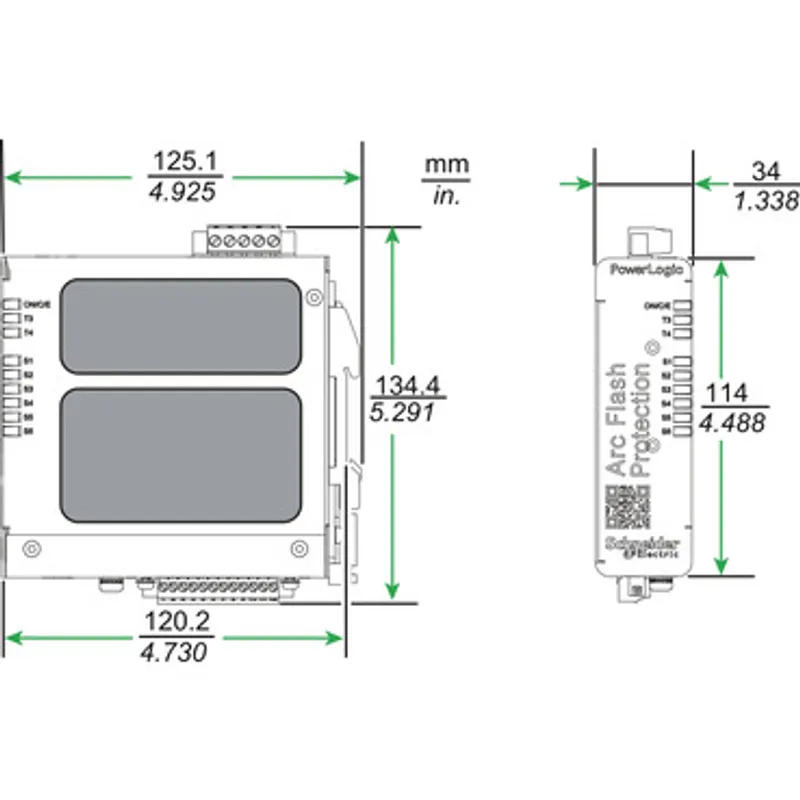 arc protection relay, PowerLogic A3 S6P 6 point sensors 2 control Arc extension device — photo 2 of 4