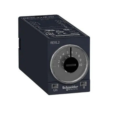 single function relay, Harmony Timer Relays, 5A, 2CO, 0.1s..100h, on delay, 12V DC