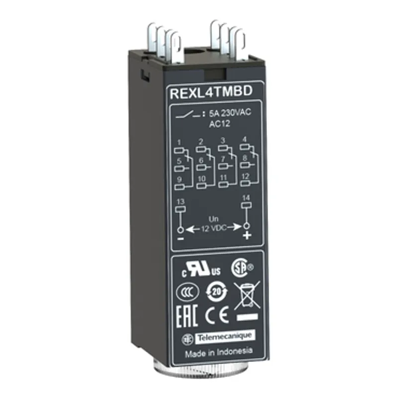 single function relay, Harmony Timer Relays, 5A, 4CO, 0.1s..100h, on delay, 24V DC — photo 6 of 12
