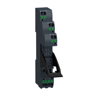 push in socket with clamp, Harmony Electromechanical Relays, for RXG1 relays, 10A, push in terminals, separate contact — photo 1 of 8