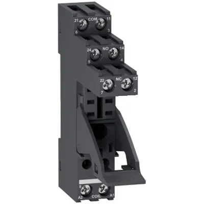 socket with clamp, Harmony Electromechanical Relays, for RXG2 relays, 5A, screw connec to rs, separate contact