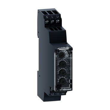 Current control relay, Harmony Control Relays, 5A, 1CO, overcurrent and undercurrent, 0.5...10A, 220 to 240V AC — photo 1 of 11