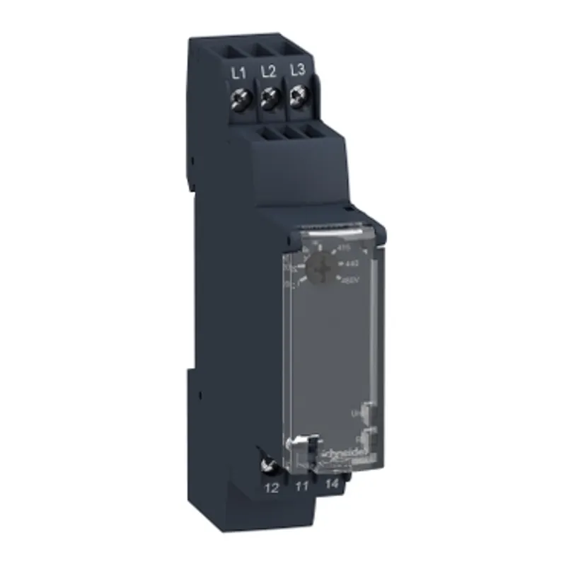 3-phase control relay, Harmony Control Relays, 5A, 1CO, phase failure detection, 208...480V AC — photo 1 of 12