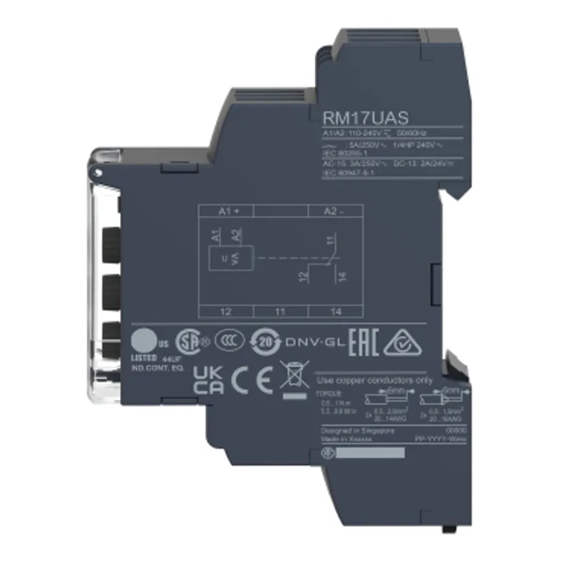 voltage control relay, Harmony Control Relays, 5A, 1CO, 20â€¦80V AC DC — photo 8 of 12