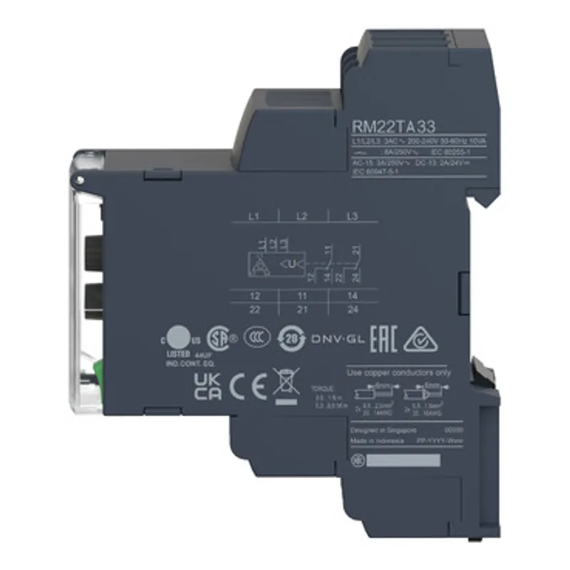 3-phase control relay, Harmony Control Relays, 5A, 2CO, 380...480V AC — photo 8 of 12