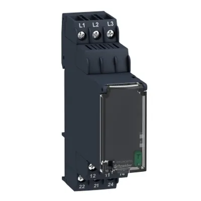 Harmony, Modular 3-phase supply control relay, 8A, 2 CO, 183…528VAC