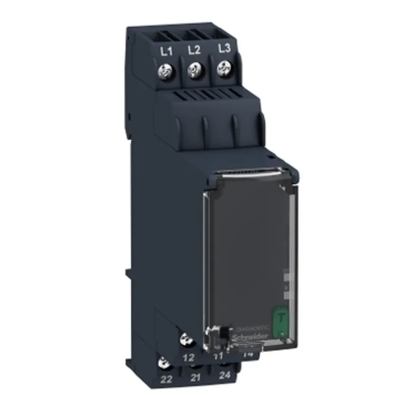 Harmony, Modular 3-phase supply control relay, 8A, 2 CO, 183…528VAC — photo 1 of 12