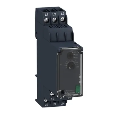 3-phase control relay, Harmony Control Relays, 8A, 2CO, undervoltage detection, 200â€¦240V AC