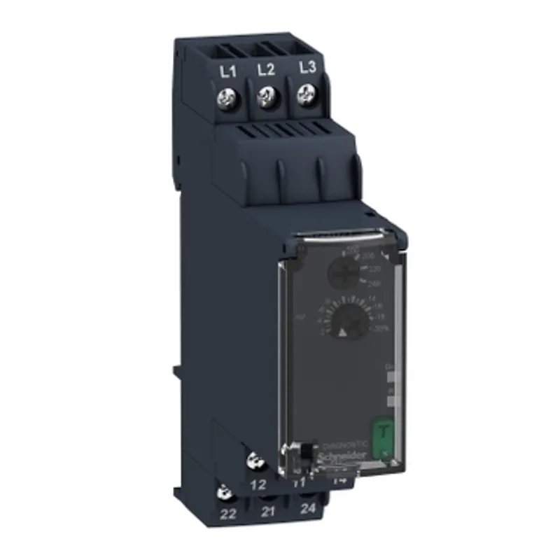 3-phase control relay, Harmony Control Relays, 8A, 2CO, undervoltage detection, 200â€¦240V AC — photo 1 of 12