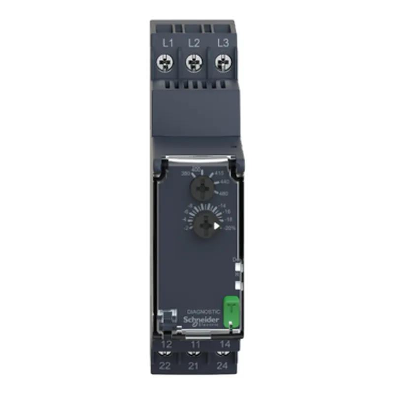3-phase control relay, Harmony Control Relays, 8A, 2CO, undervoltage detection, 380â€¦480V AC — photo 10 of 12