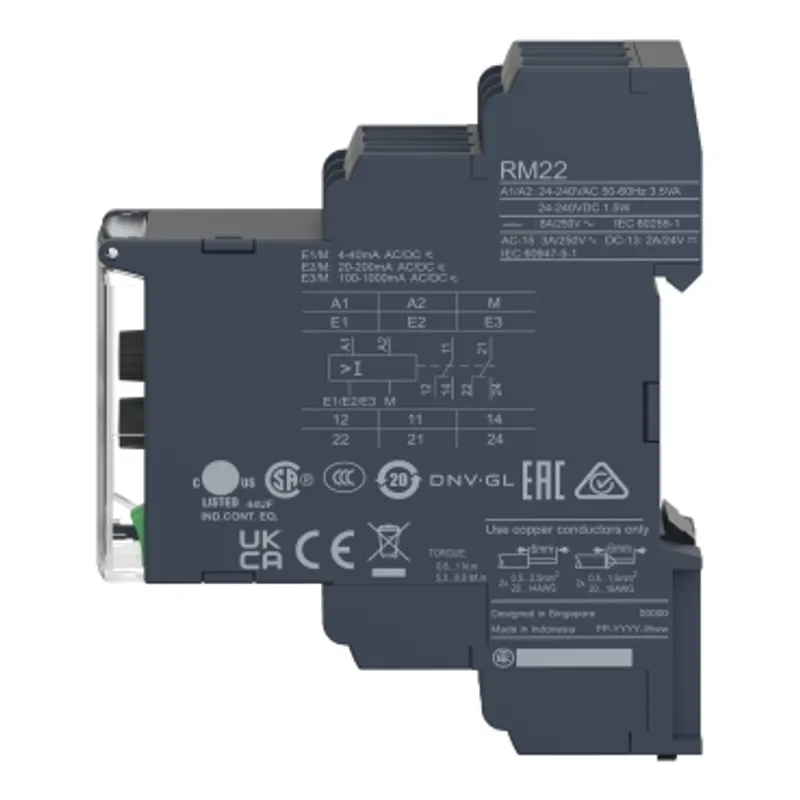 voltage control relay, Harmony Control Relays, 8A, 2CO, 0.05â€¦5V AC DC, 24â€¦240V AC DC — photo 10 of 12
