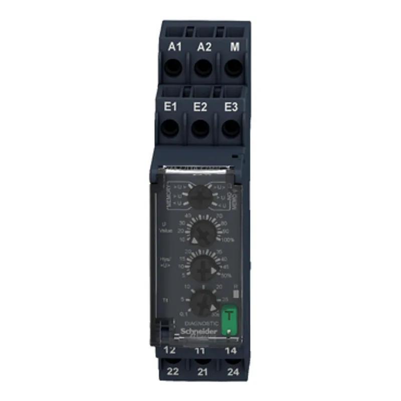 voltage control relay, Harmony Control Relays, 8A, 2CO, overvoltage or undervoltage detection, 1â€¦100V AC DC, 24â€¦240V AC DC — photo 7 of 12